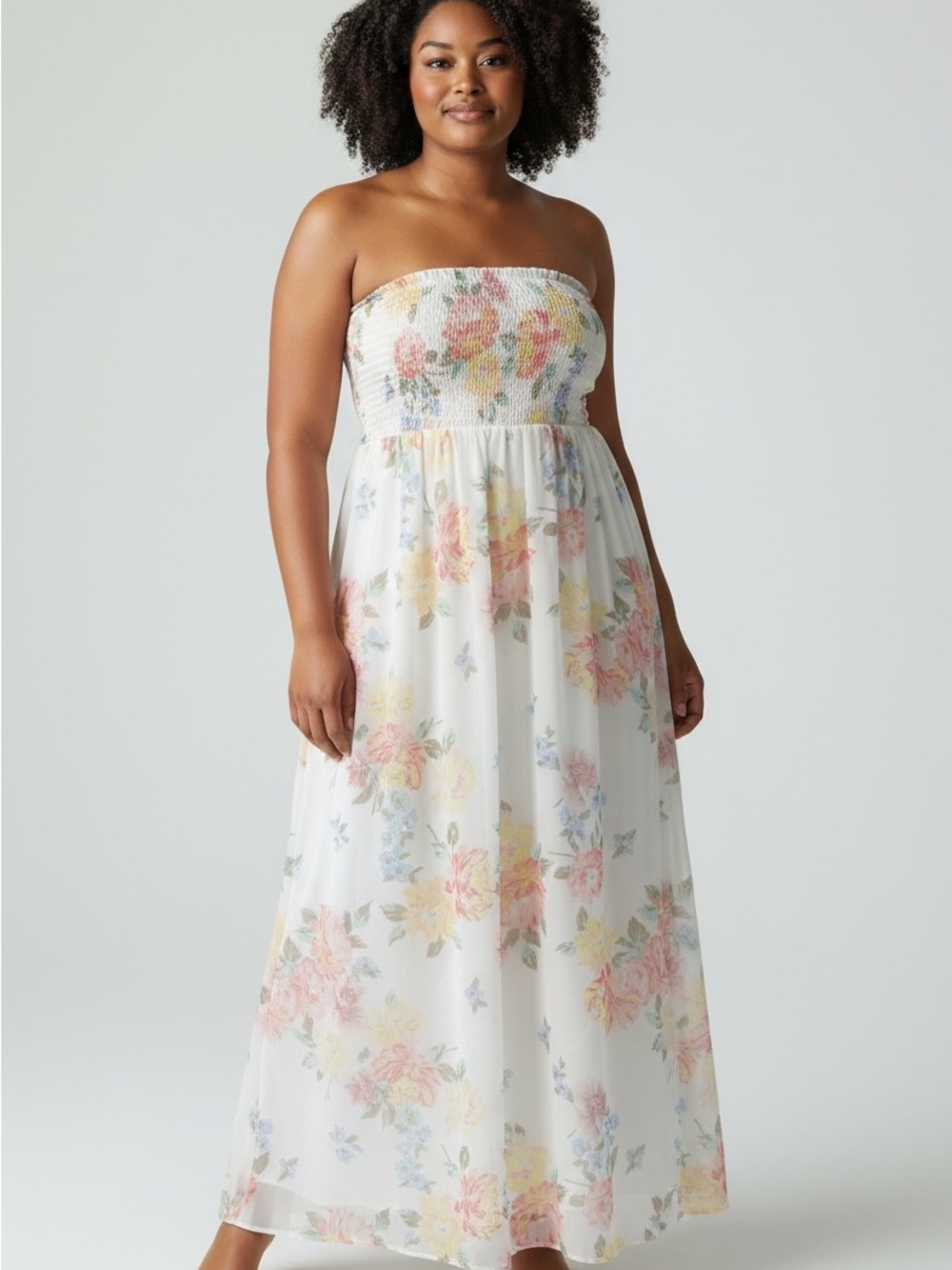 Old Navy Strapless Floral Maxi Dress NWT
